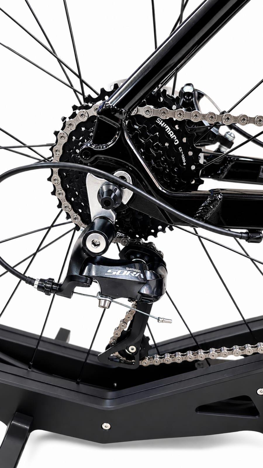 BICICLETA GRAVEL FENIX ARO 700 NEGRA POWERBIKE-2