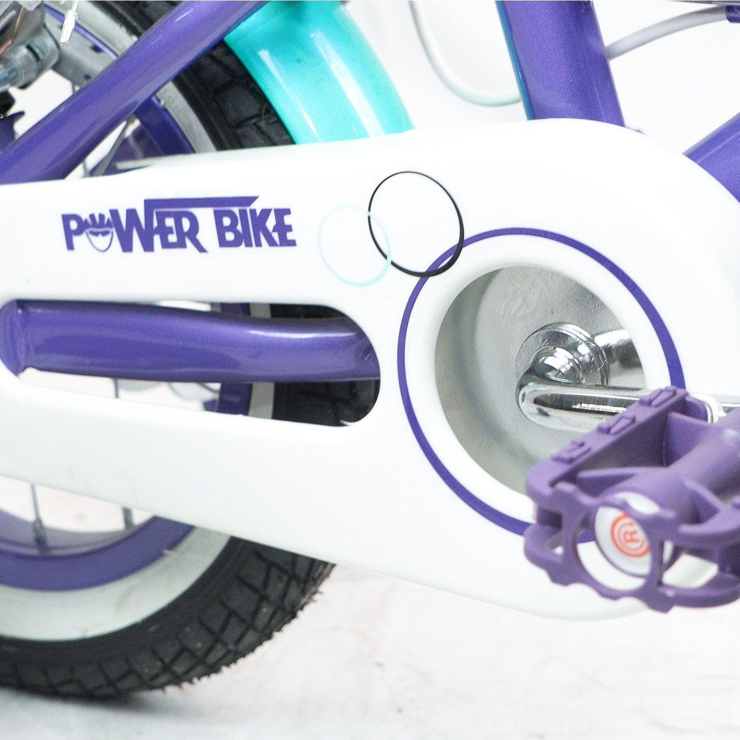 BICICLETA ARO 12 NIÑA MORADA PASEO POWER BIKE-3