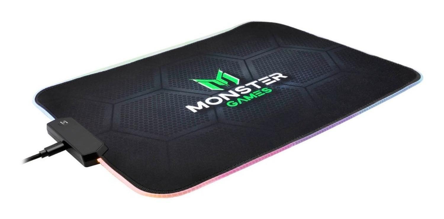Mouse Pad Monster Gamer Pa351 Speed (35x25cm) Iluminado 3 Co-0