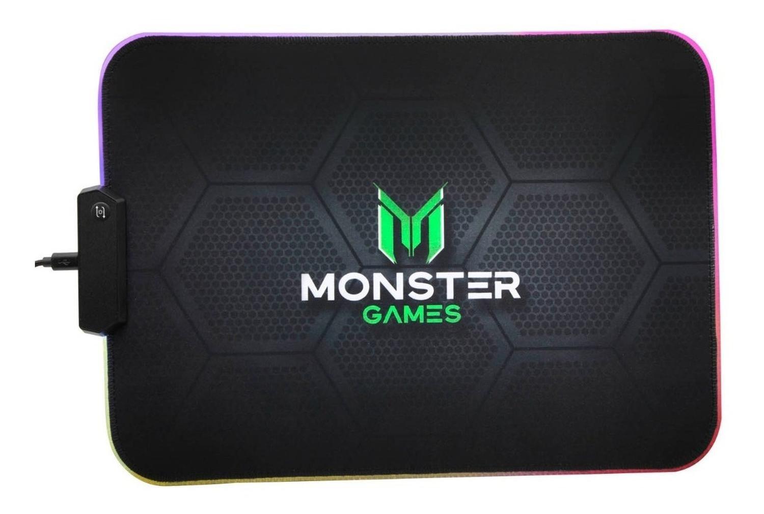 Mouse Pad Monster Gamer Pa351 Speed (35x25cm) Iluminado 3 Co-1