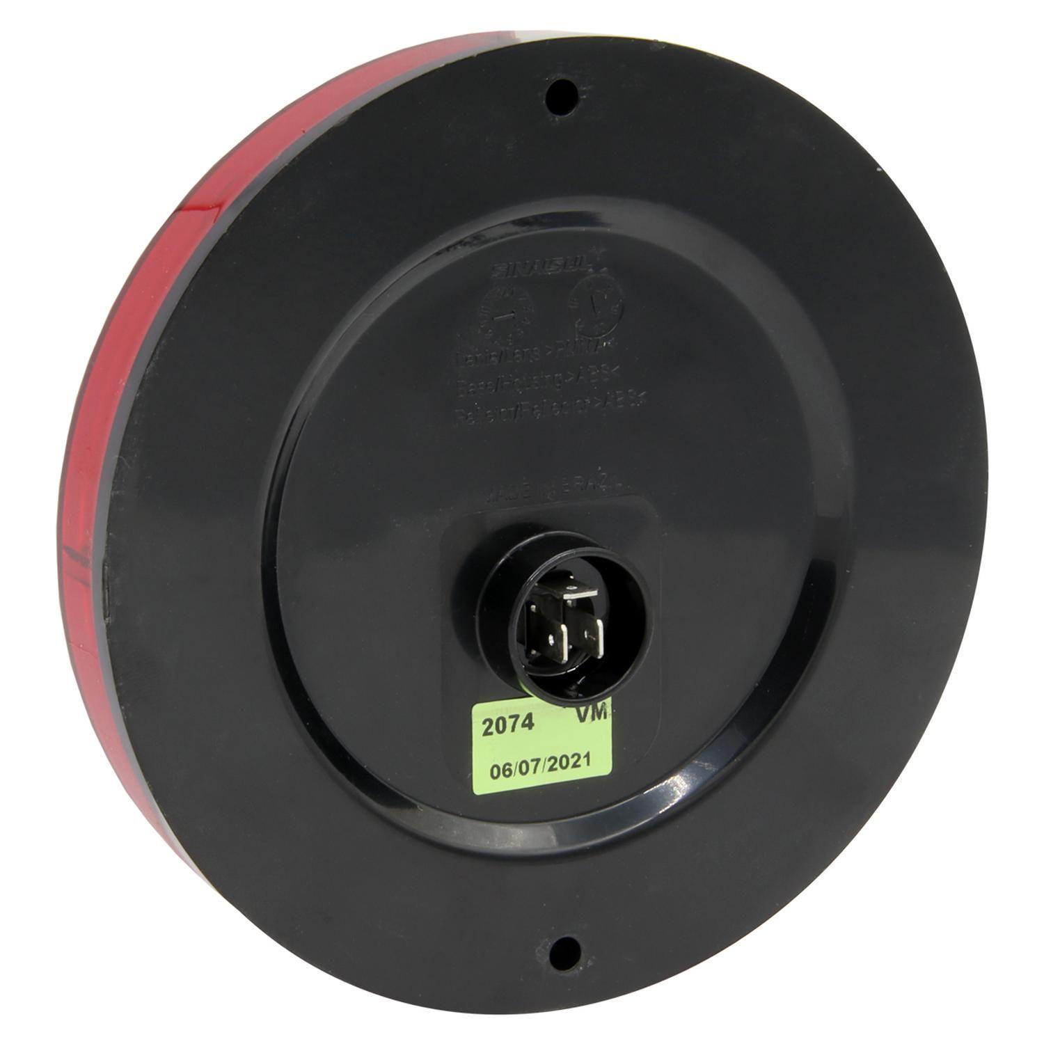Faro Trasero Bus Marcopolo Busscar Ciferal 155Mm Rojo 12V Faston-2