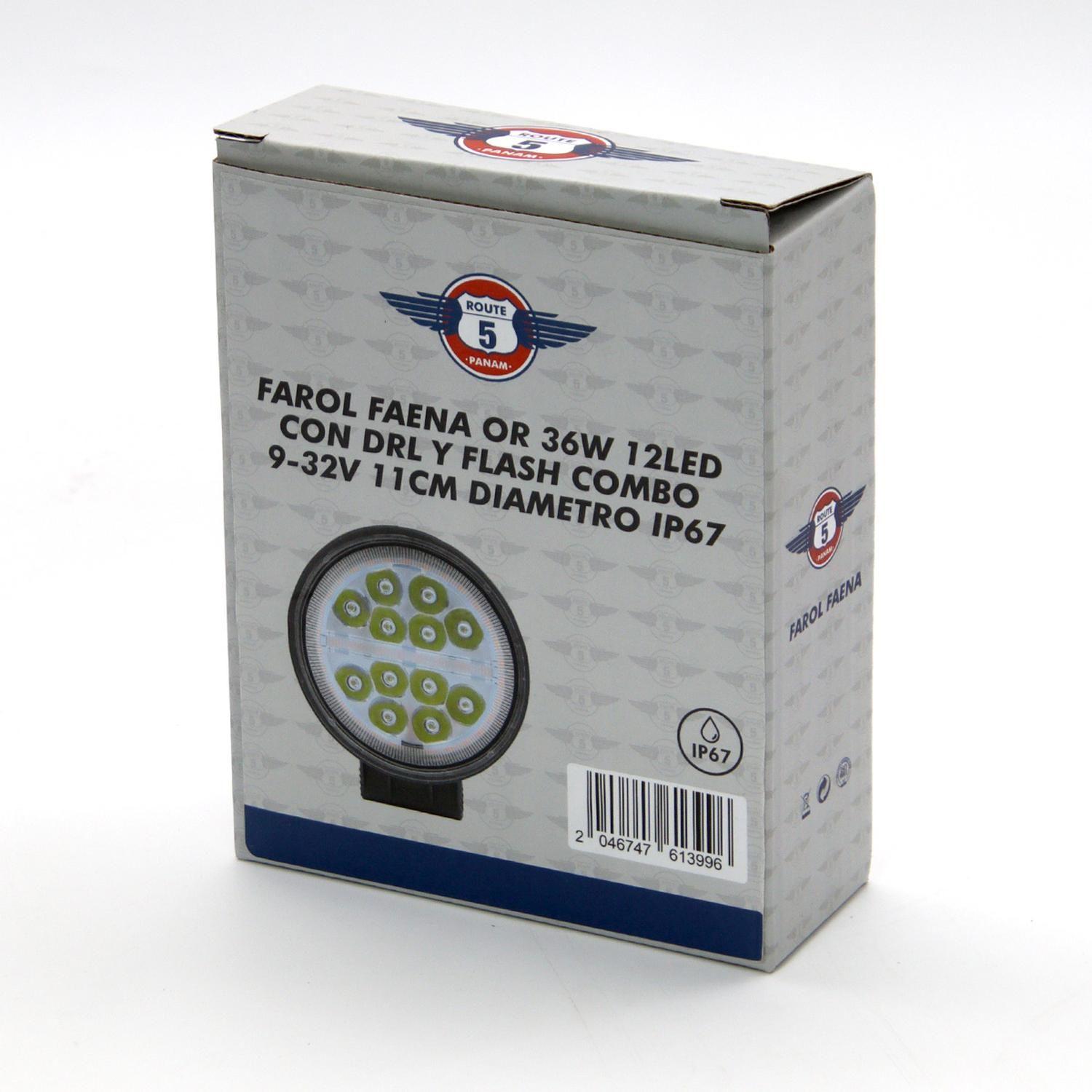 Foco Farol Faenero 12 Led 36w Camion Remolque(Par)-2