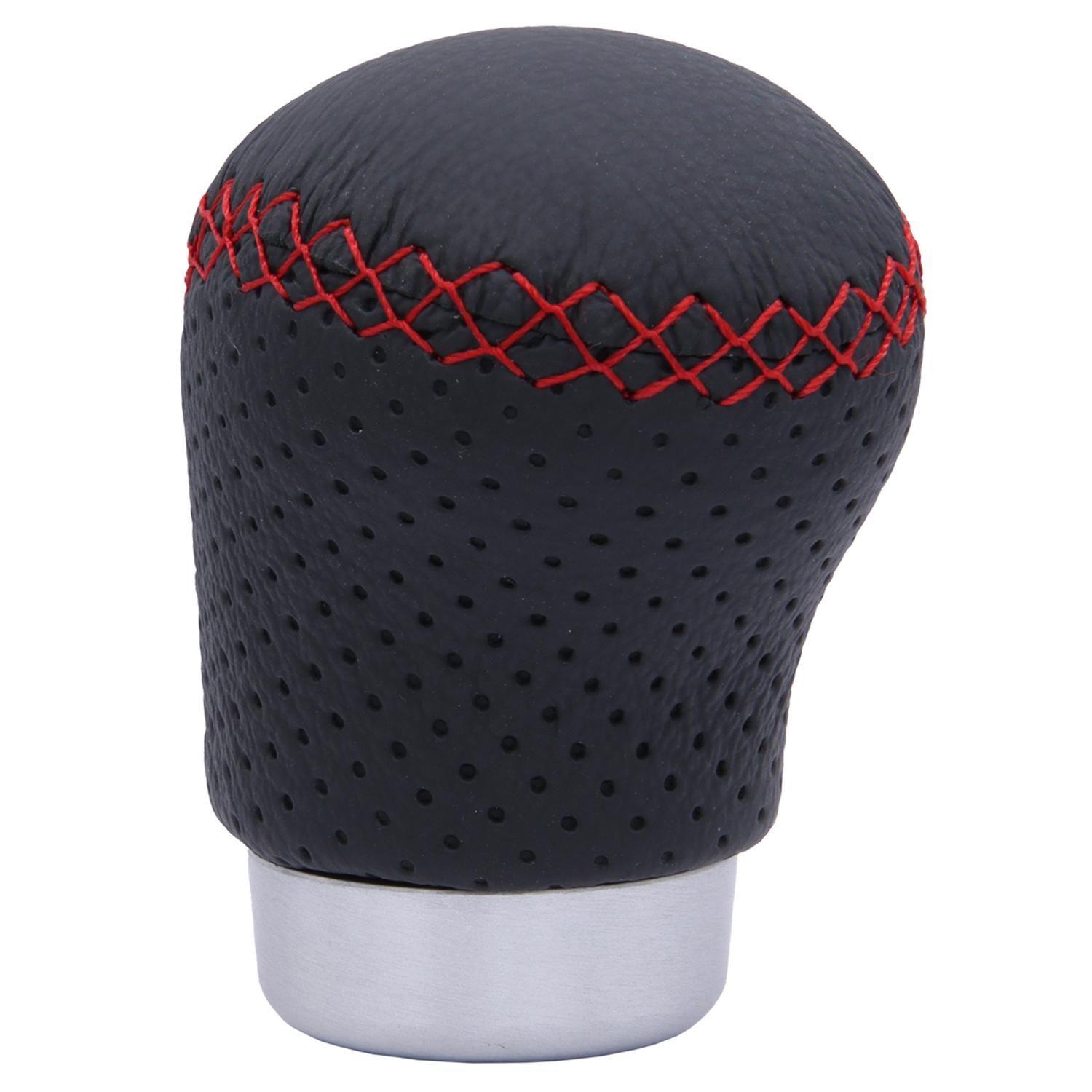 Pomo Perilla Palanca Cambio Para Autos Color Negro Rojo-2
