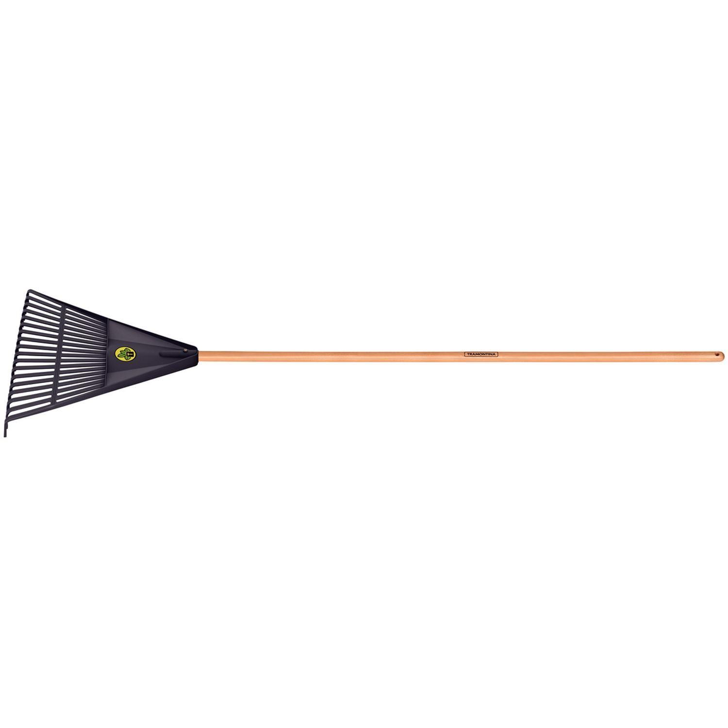 Barre Hojas Negro 18 Dientes Mango Madera 120Cm Tramontina-0