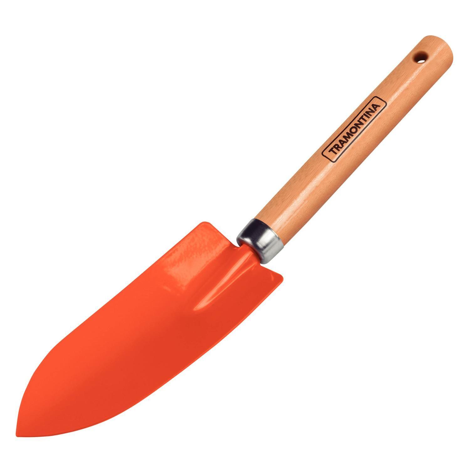 Palita Angosta Metalica Para Jardin Mango Madera Tramontina-0