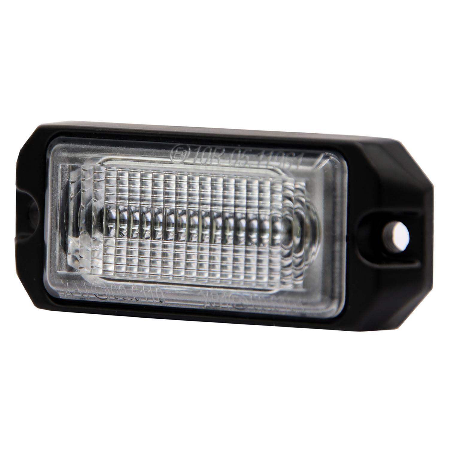 Barra Destellante 26 Patrones 76Mm 9V30V Base Aluminio Pc Transparente Ip67 3Led Ambar-1