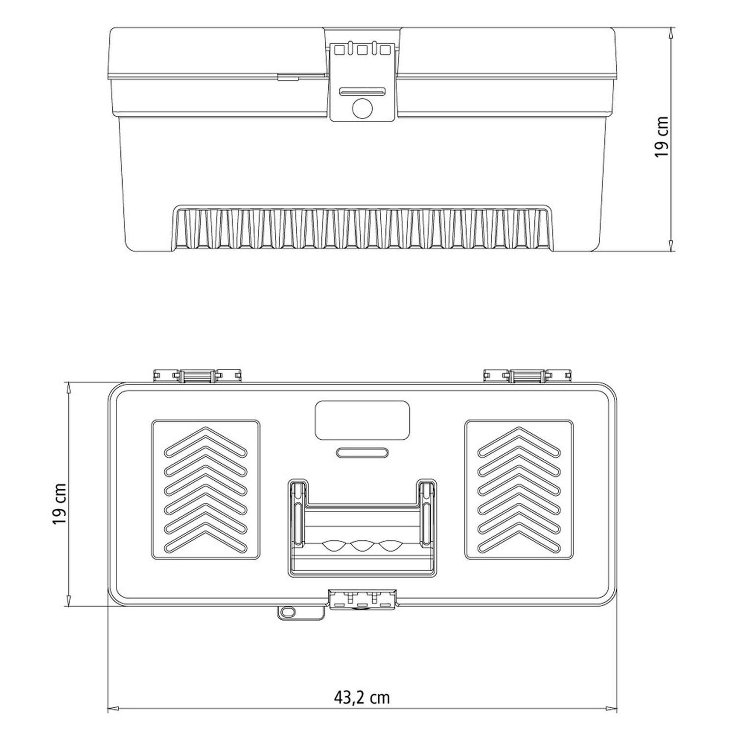 Caja Organizadora de Herramientas 43 Cm Tramontina Master-3