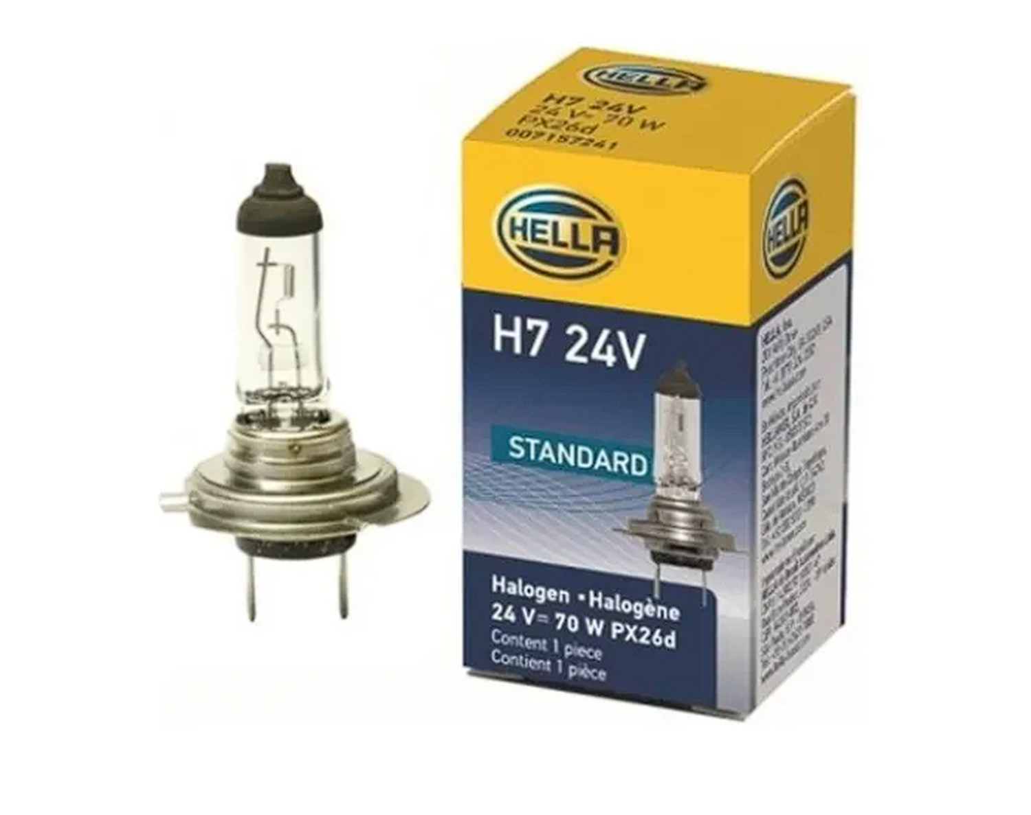 Ampolleta Halógena H7 24V 70W Px26D Cristal-2