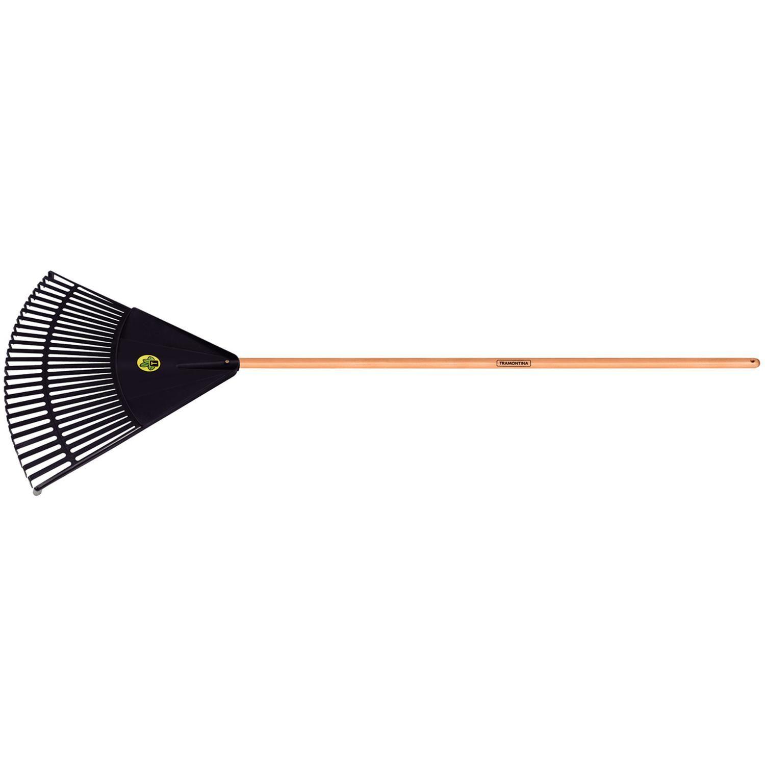 Barre Hojas Plas 26 Dientes Mango Madera 120Cm-Negro-0