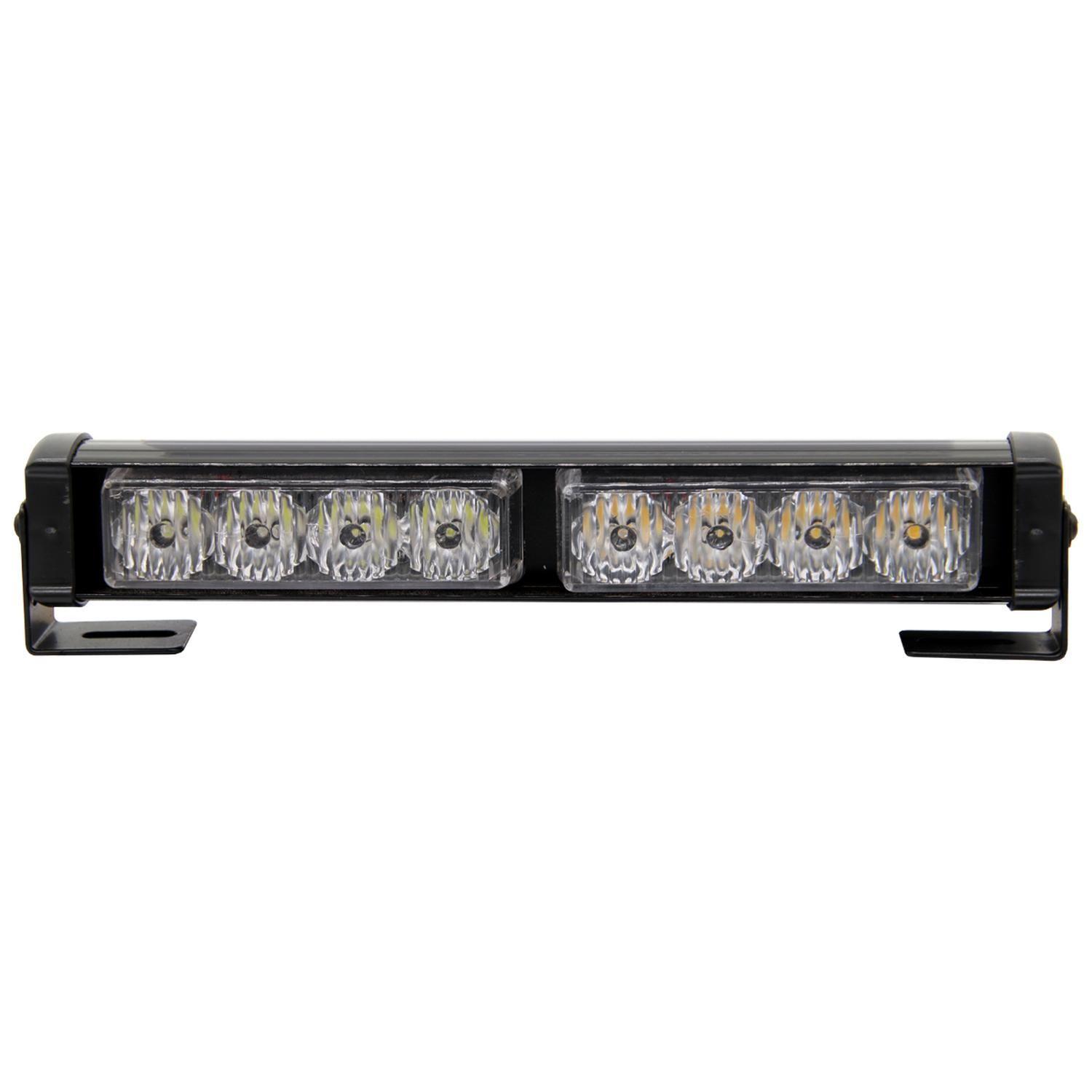 Barra Destellante Ambar Cristal 8W 12-24V 25X4X4.6Cm-0