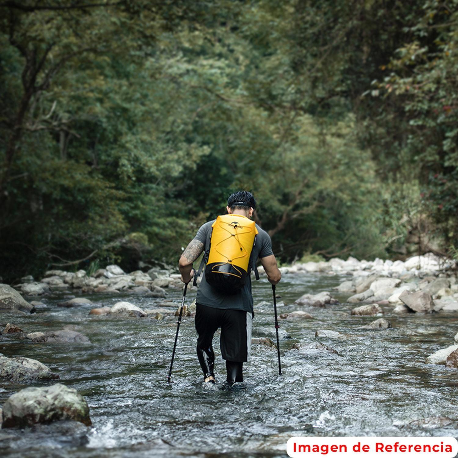 Mochila 30L Impermeable Separacion Humedo Y Seco - Caqui-2