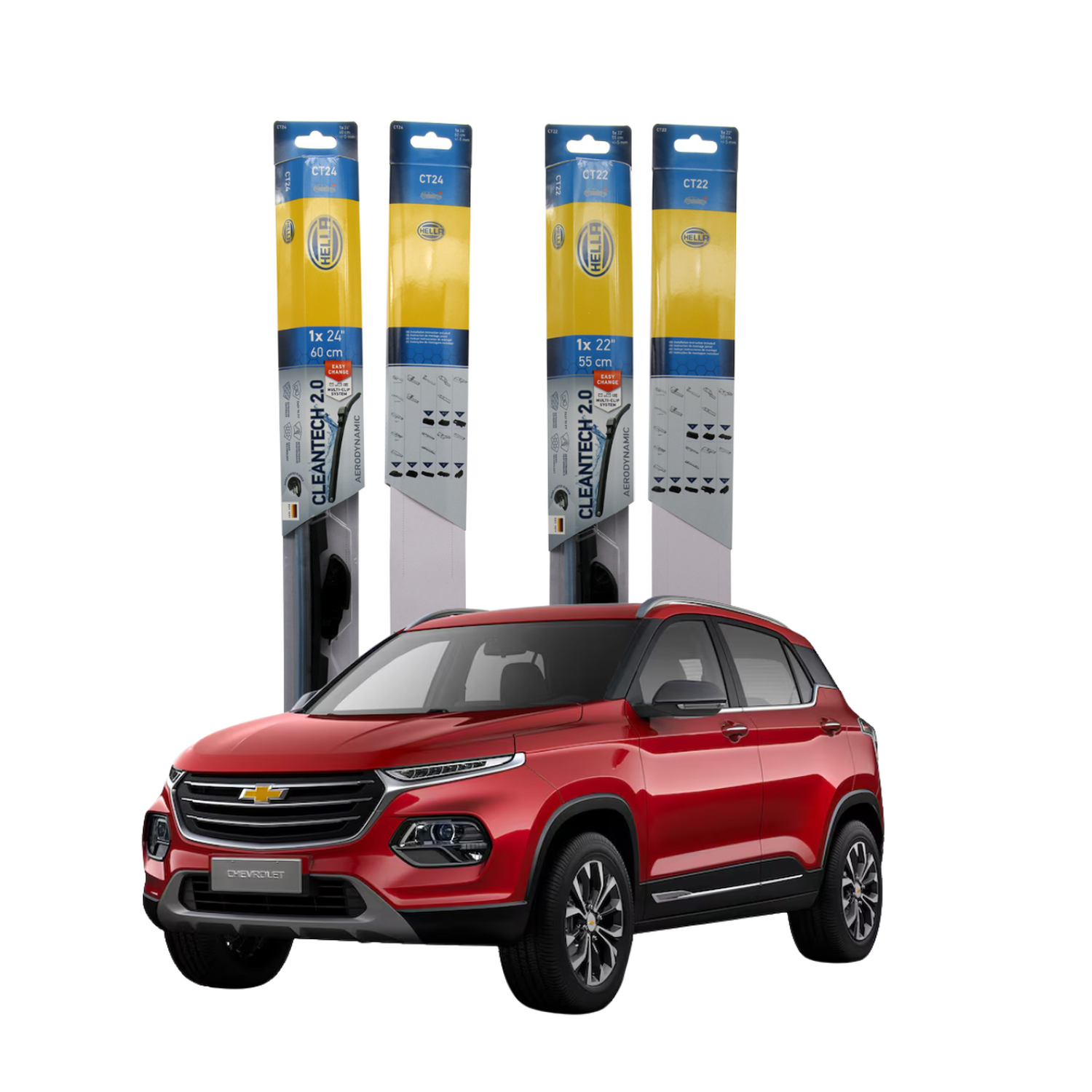 Kit Plumillas Limpiaparabrisas 24 Y 14 Chevrolet Groove-5