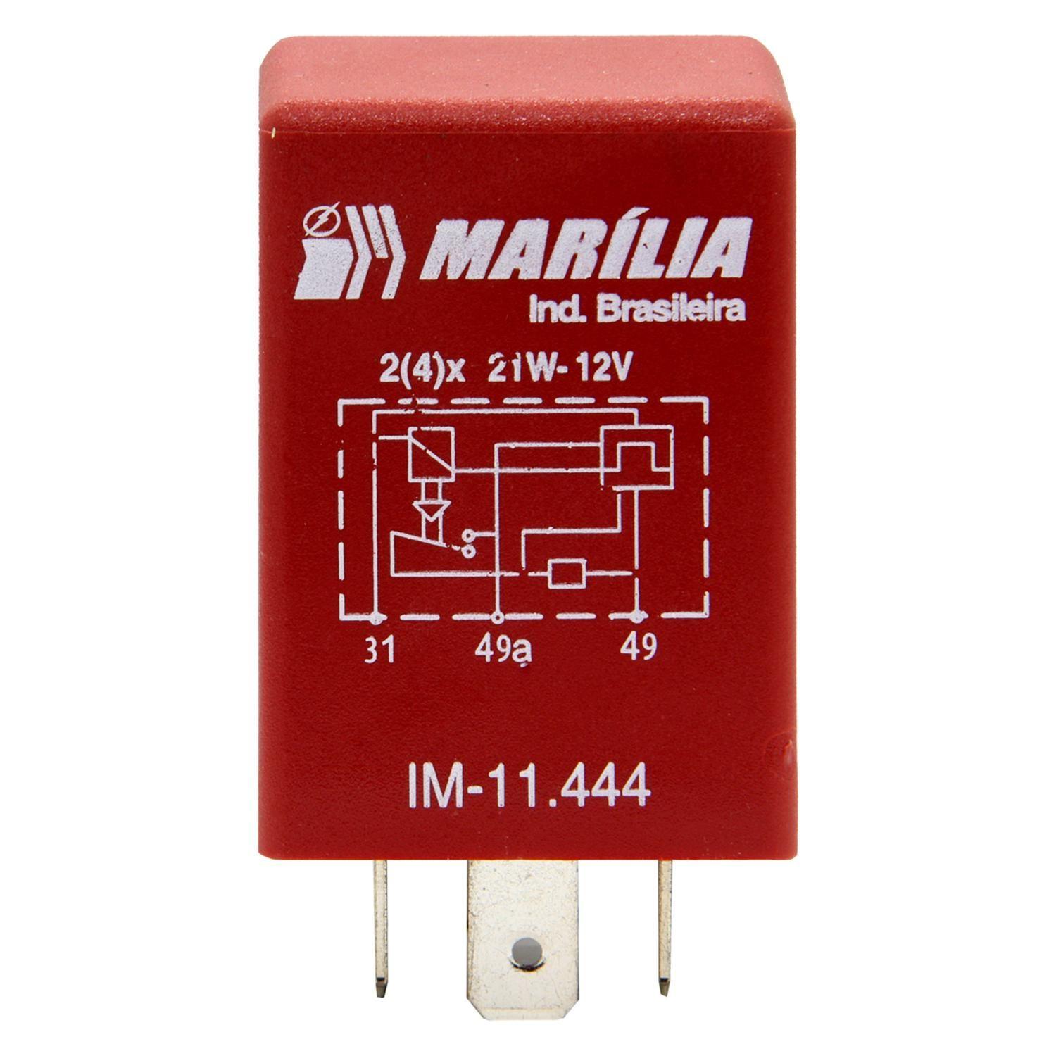 Relay Intermitente 3 Patas (2+2) 21W - 12V Con Alarma Lampara Quemada-0