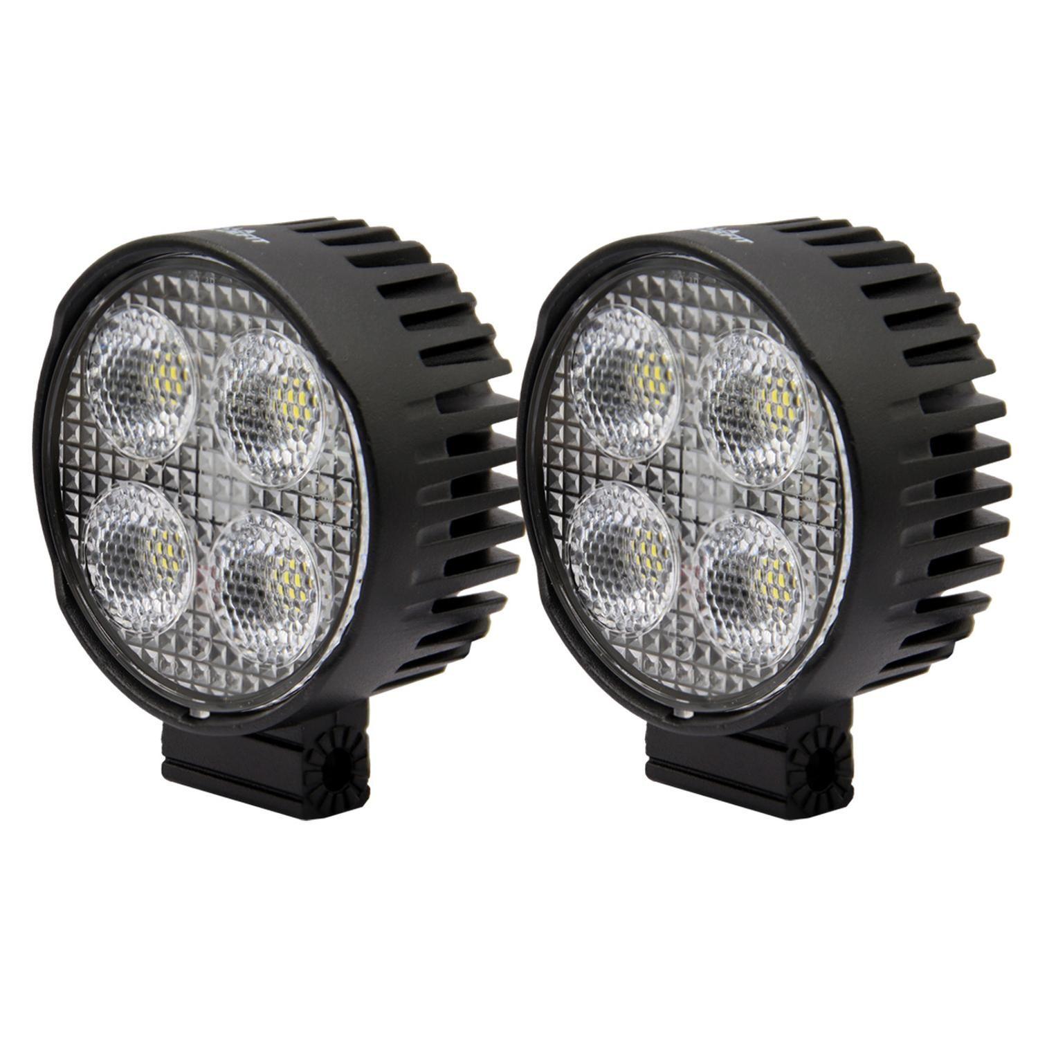 Luces Foco Neblinero 4Led Hella Redondo 12/24v Camion (Par)-3