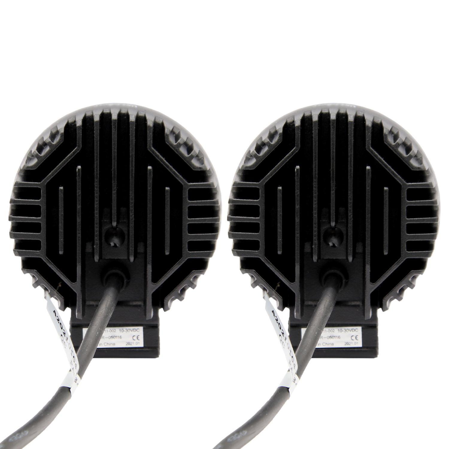 Luces Foco Neblinero 4Led Hella Redondo 12/24v Camion (Par)-4