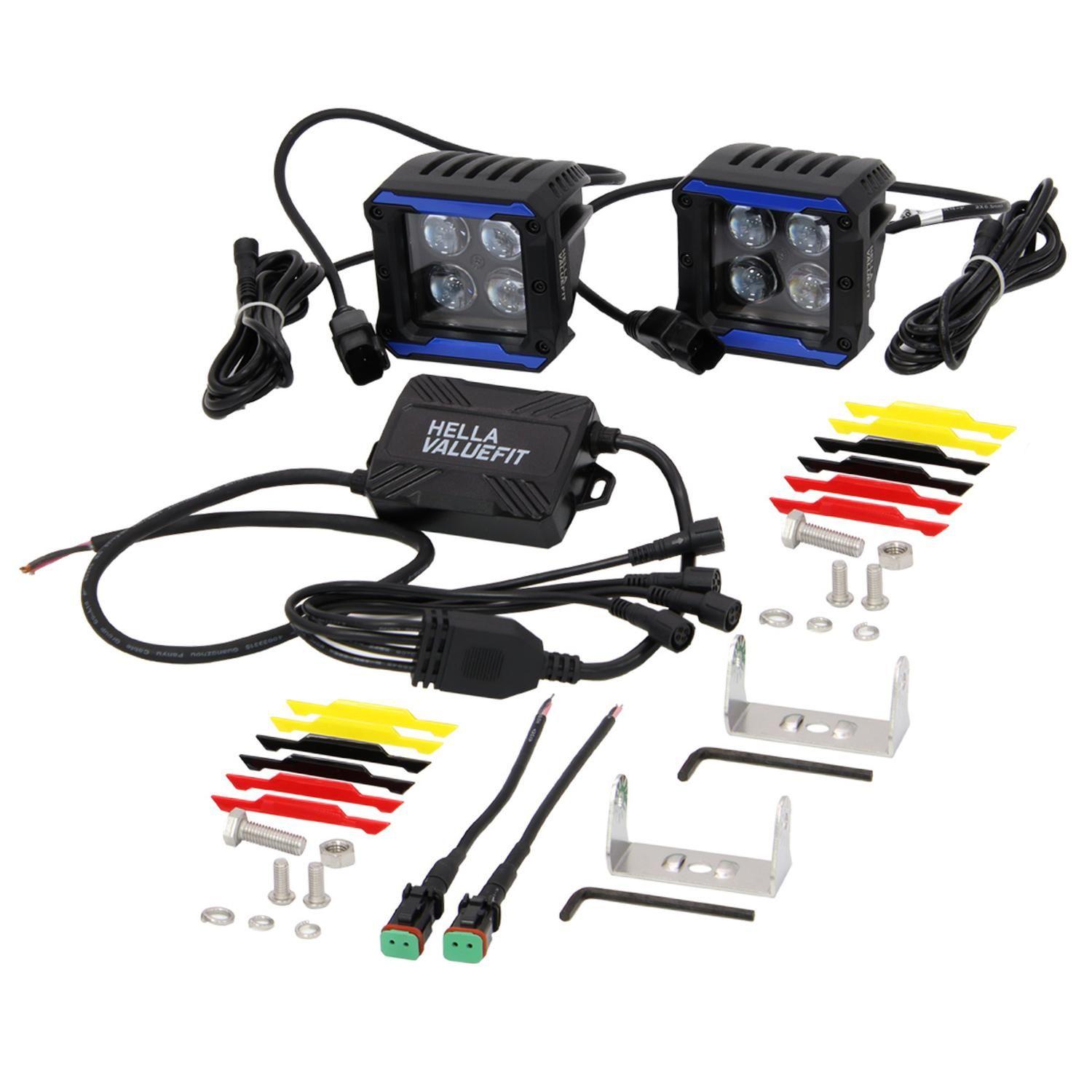 Kit Farol 4Led 10-30V 410Lum 6000K 12.8W Spot Beam Hvf-0