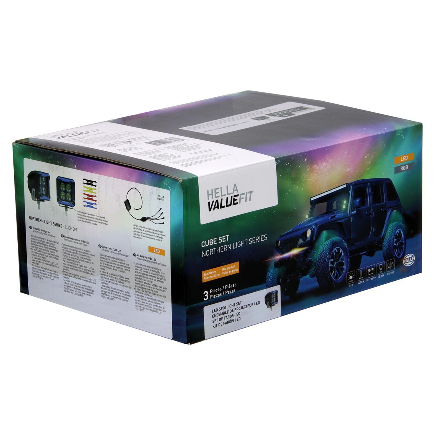 Kit Farol 4Led 10-30V 410Lum 6000K 12.8W Spot Beam Hvf-3