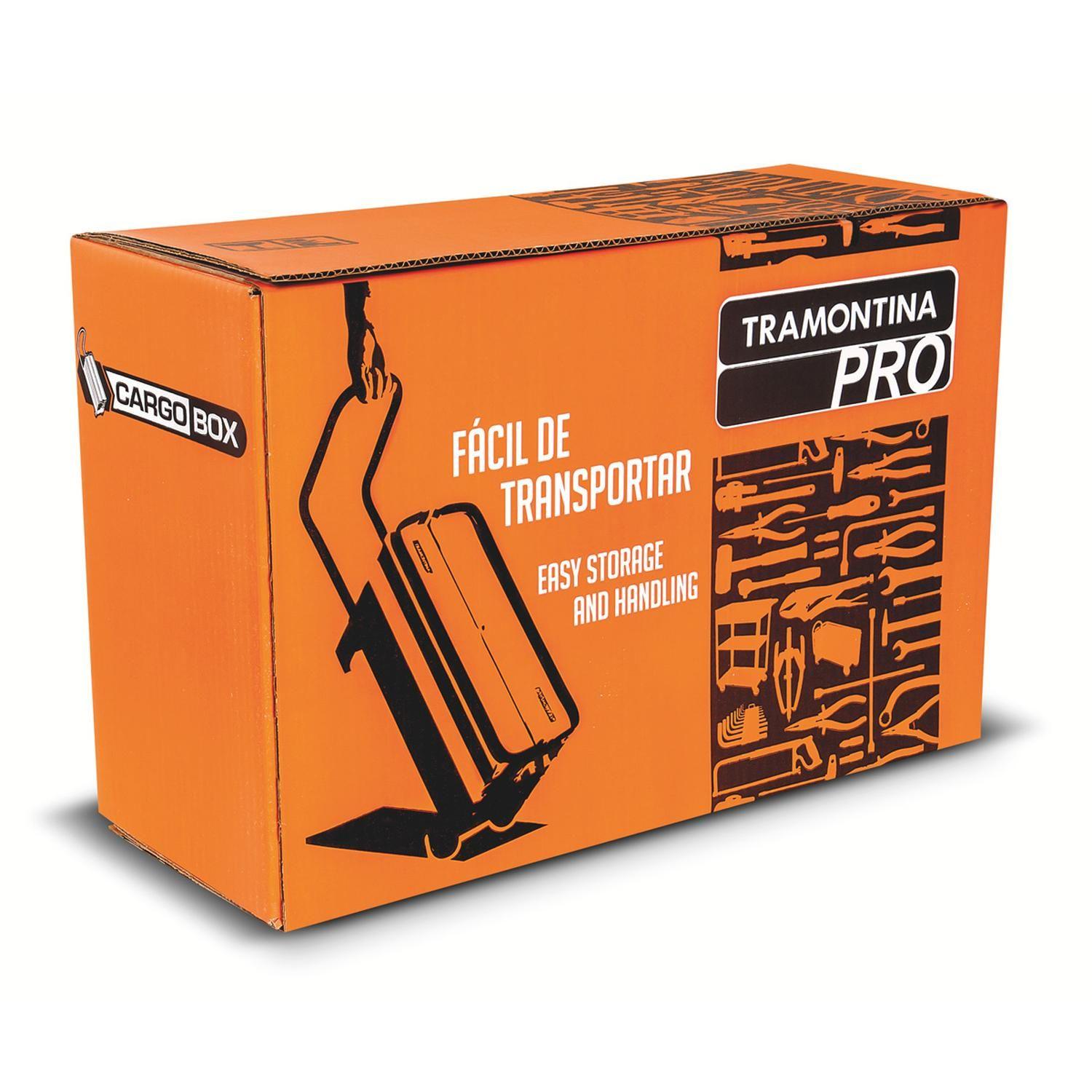 Caja Porta Herramientas 5 Cajones Con Ruedas y Manija Tramontina Pro-3