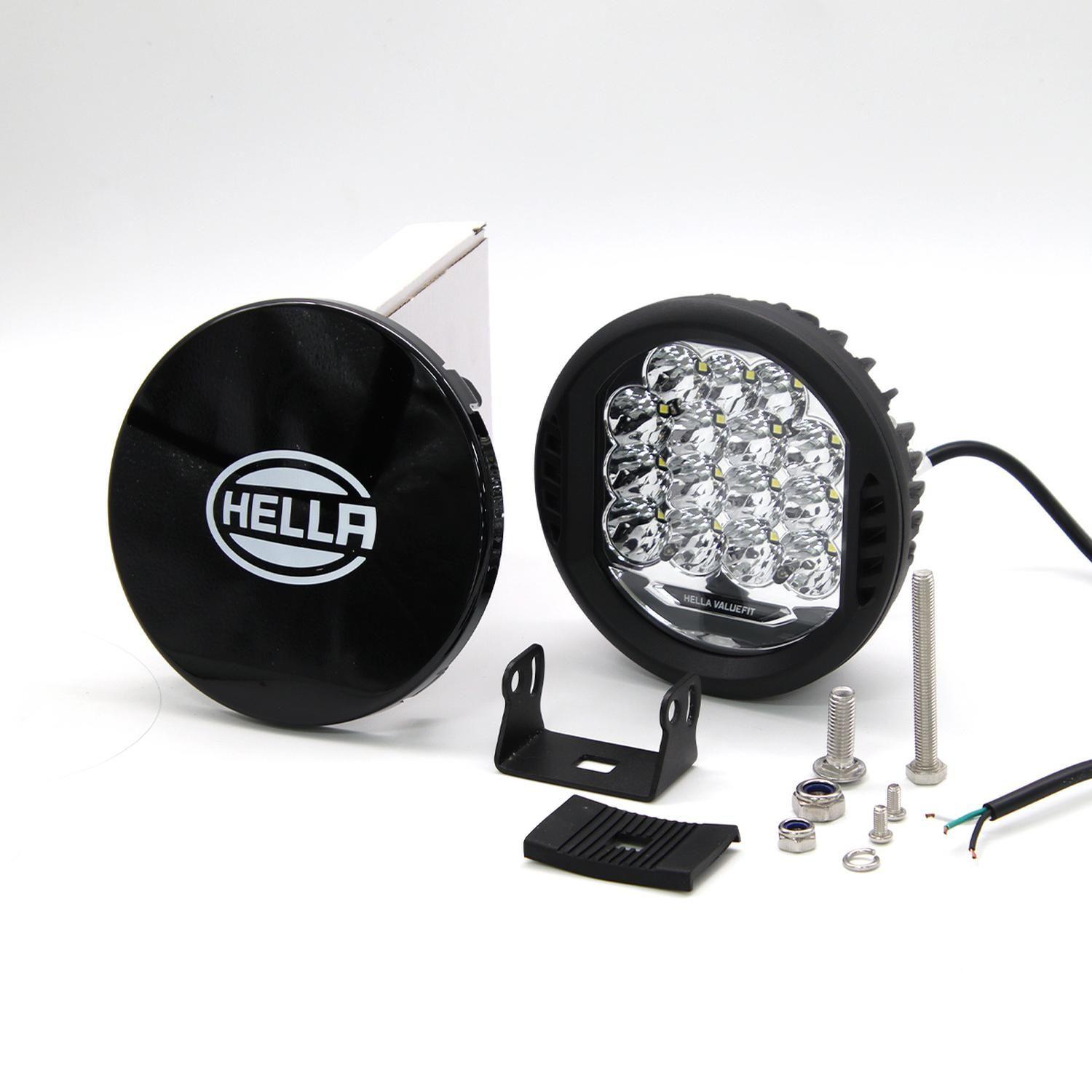 Farol Hella 15 Led 10-30v Valuefit 500  Redondo Camion (Par)-1