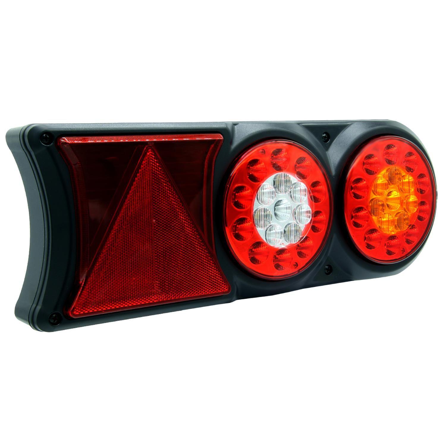 Faro Conjunto Trasero Set Redondo Y Reflectanteor Rojo Derecho-1