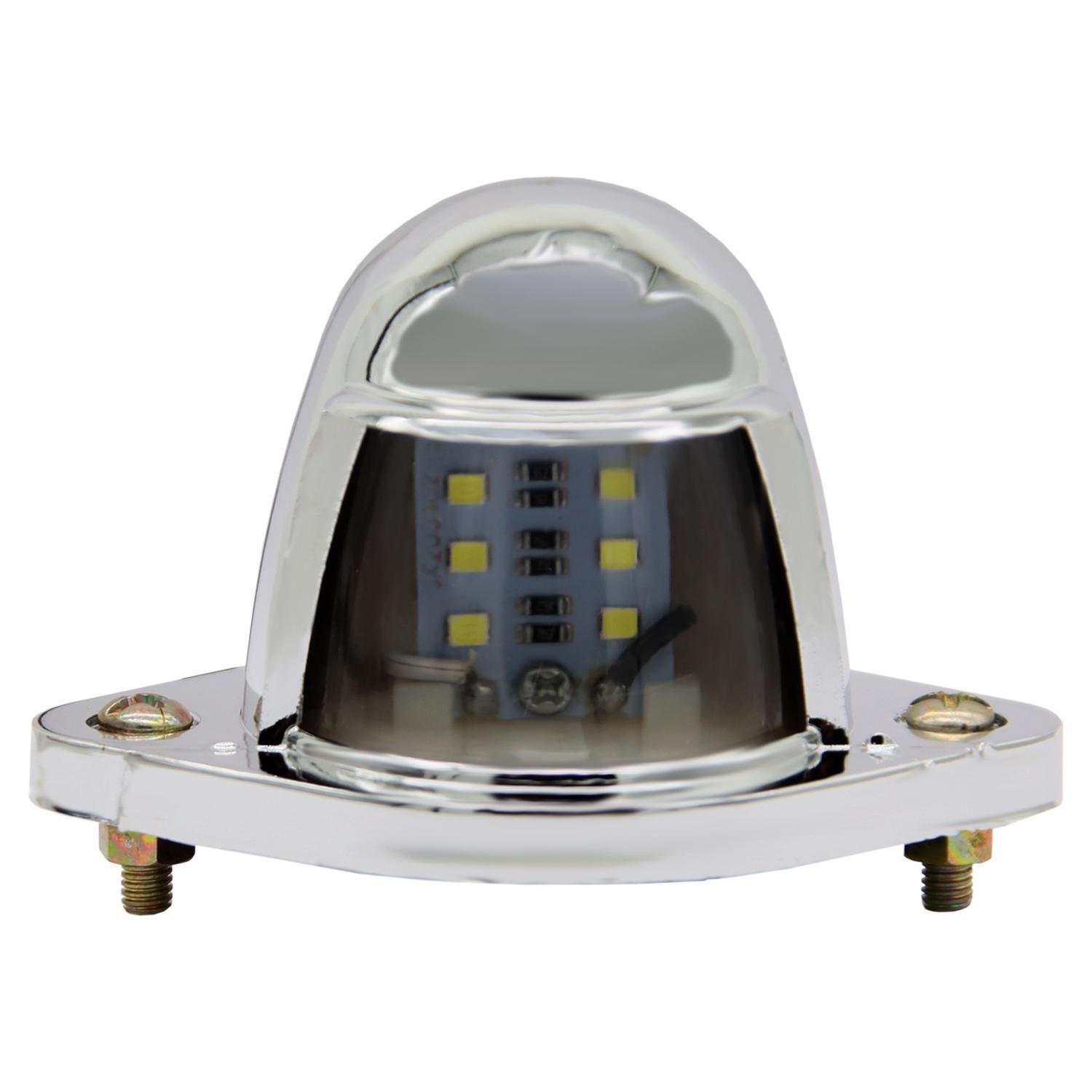 Farol Patente 6Led Bivoltaje 92X64X59Mm Mica Cromo-0