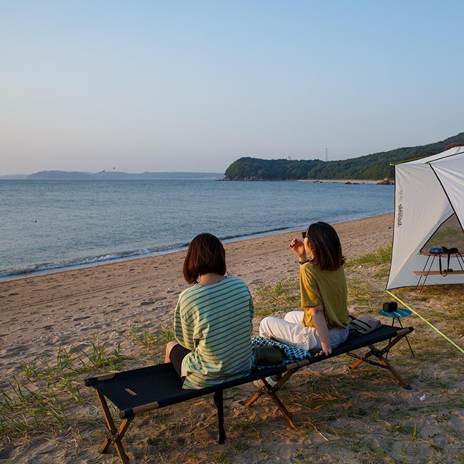 Cama de Campamento Plegable Para Exterior - Negra-2