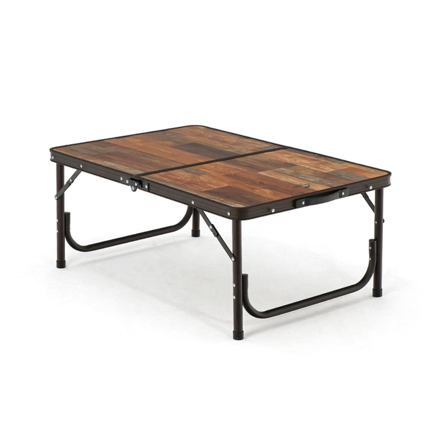 Mesa Mdf Plegable De Exterior - L / Madera Retro-0