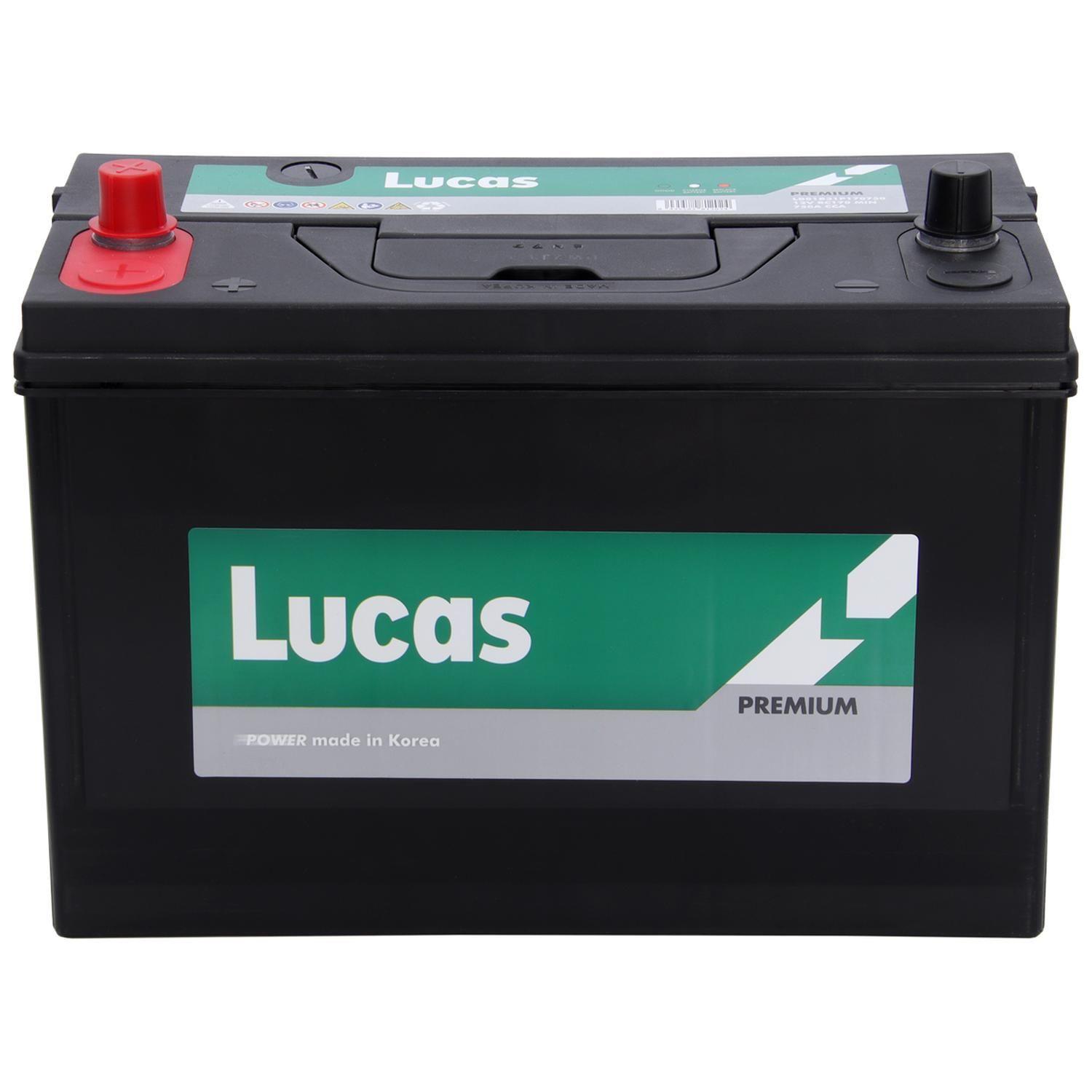 Batería Lucas Premium 100 Amp Perno Central Normal-0