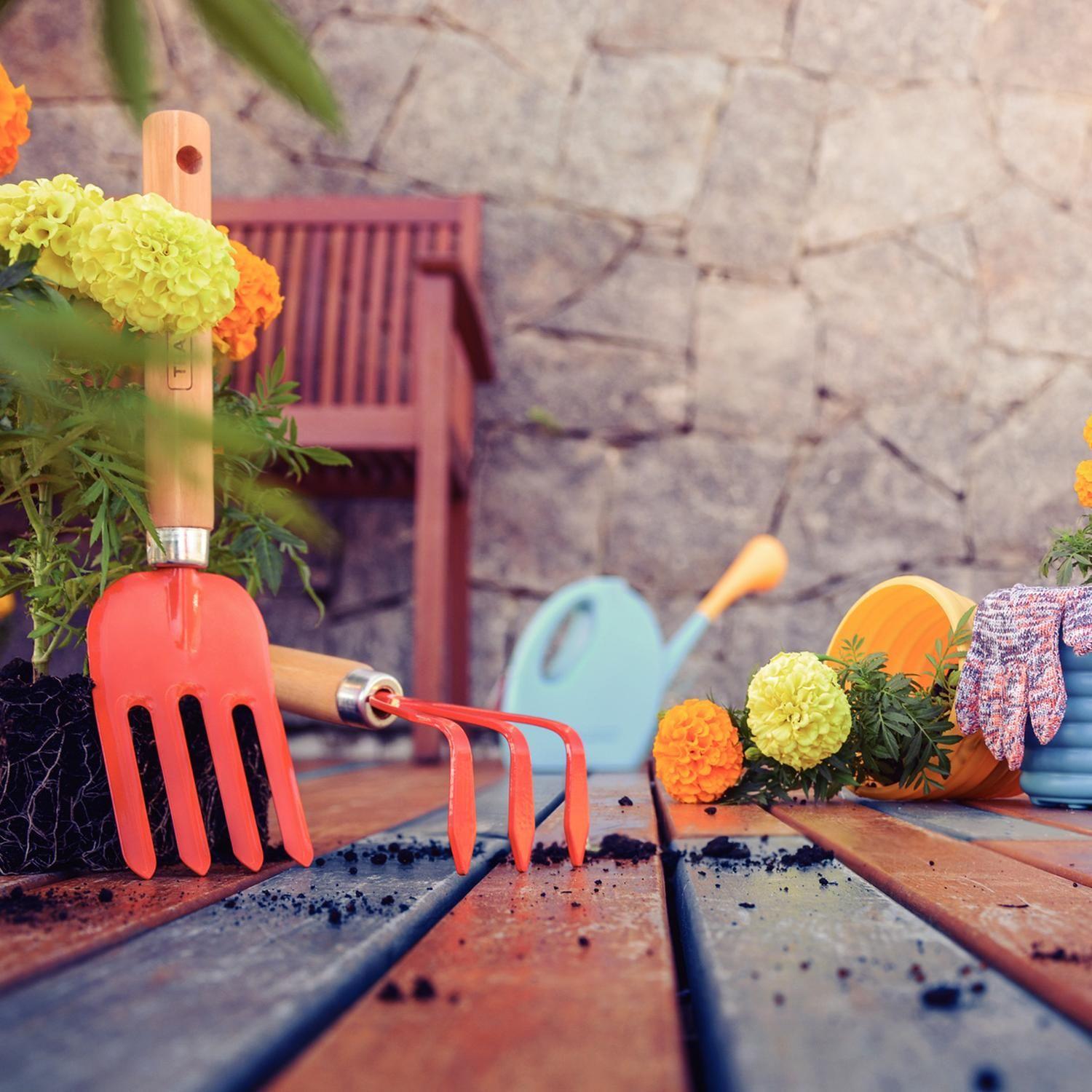 Kit Para Jardin De 3 Piezas Con Mango Madera Tramontina-5