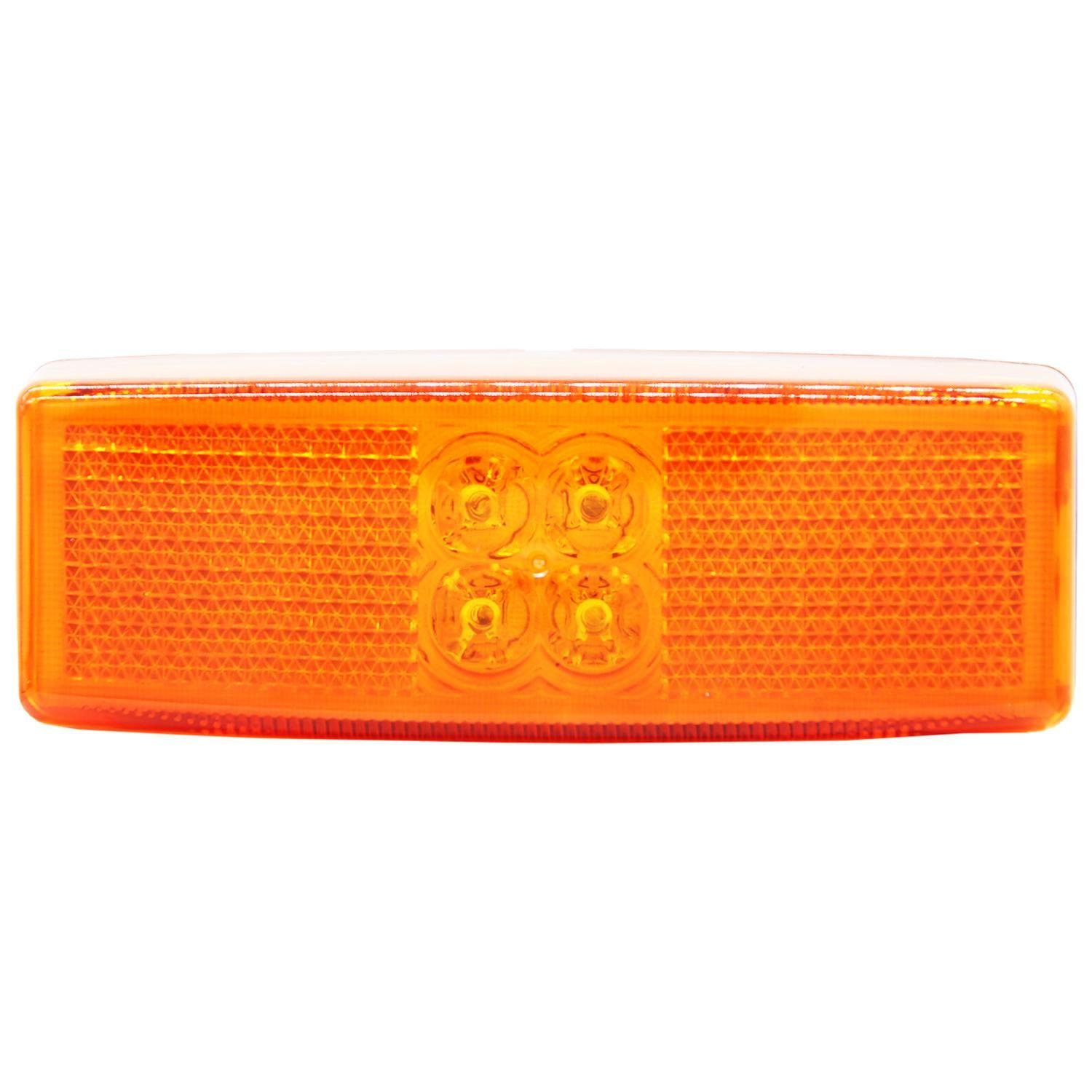 Farol Lateral Universal 4Led Ambar 12V/24V 11X3,8Cm-0