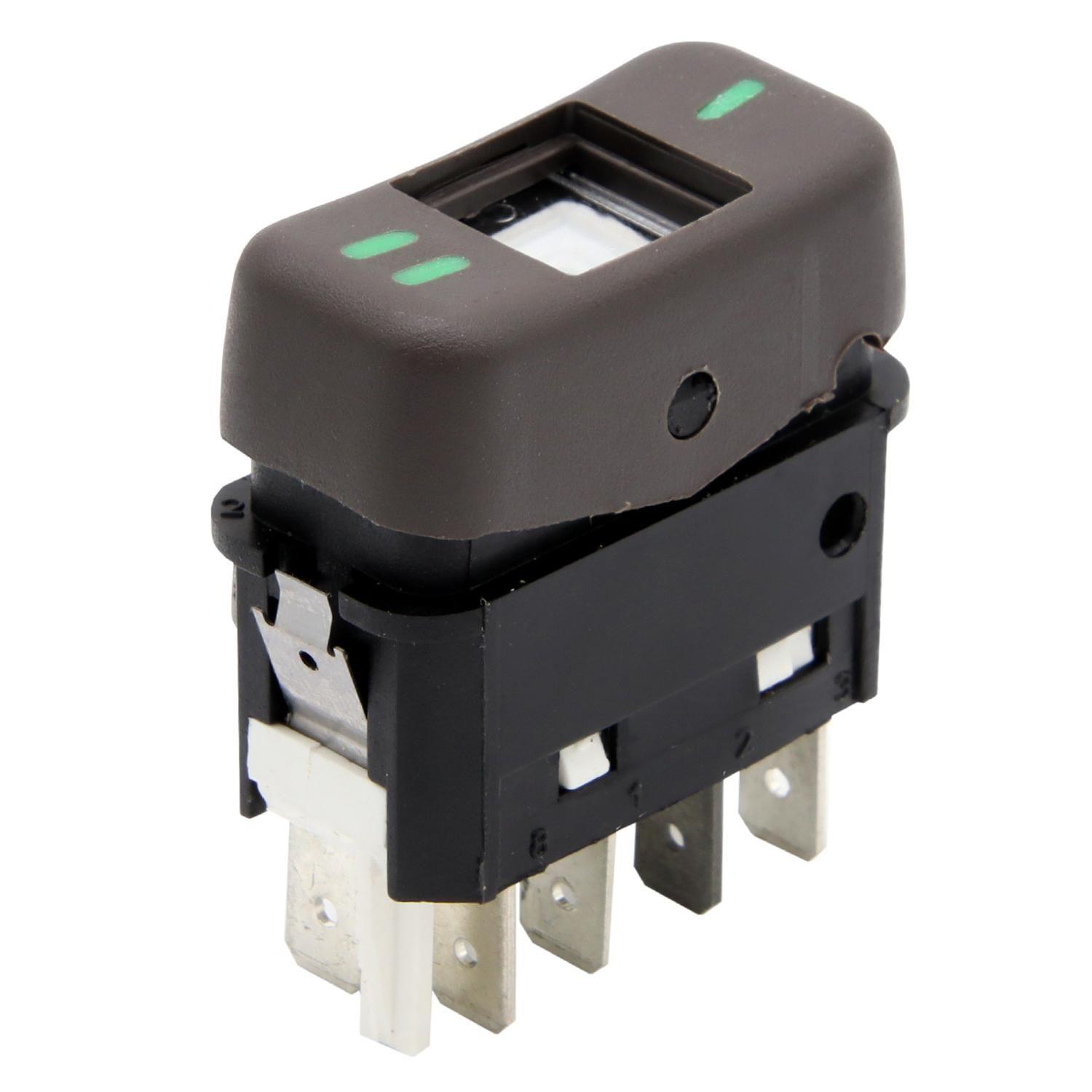 Interruptor De Tecla Iluminada Marron 3 Posiciones 8 Terminales Camiones Y Buses Mb A3865457714-0