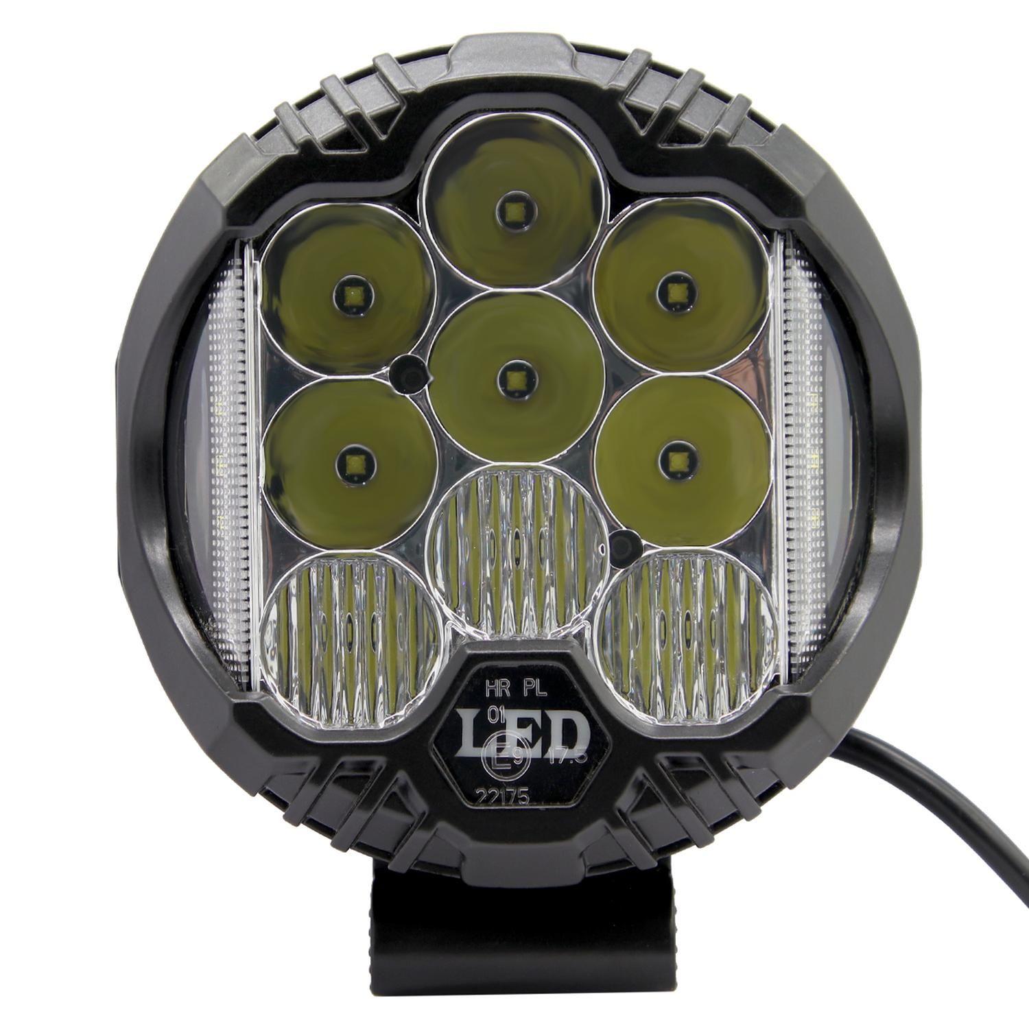 Faro Faena Or 7 Pulgadas 40W Combo Luz Lateral Y Drl Cristal-0