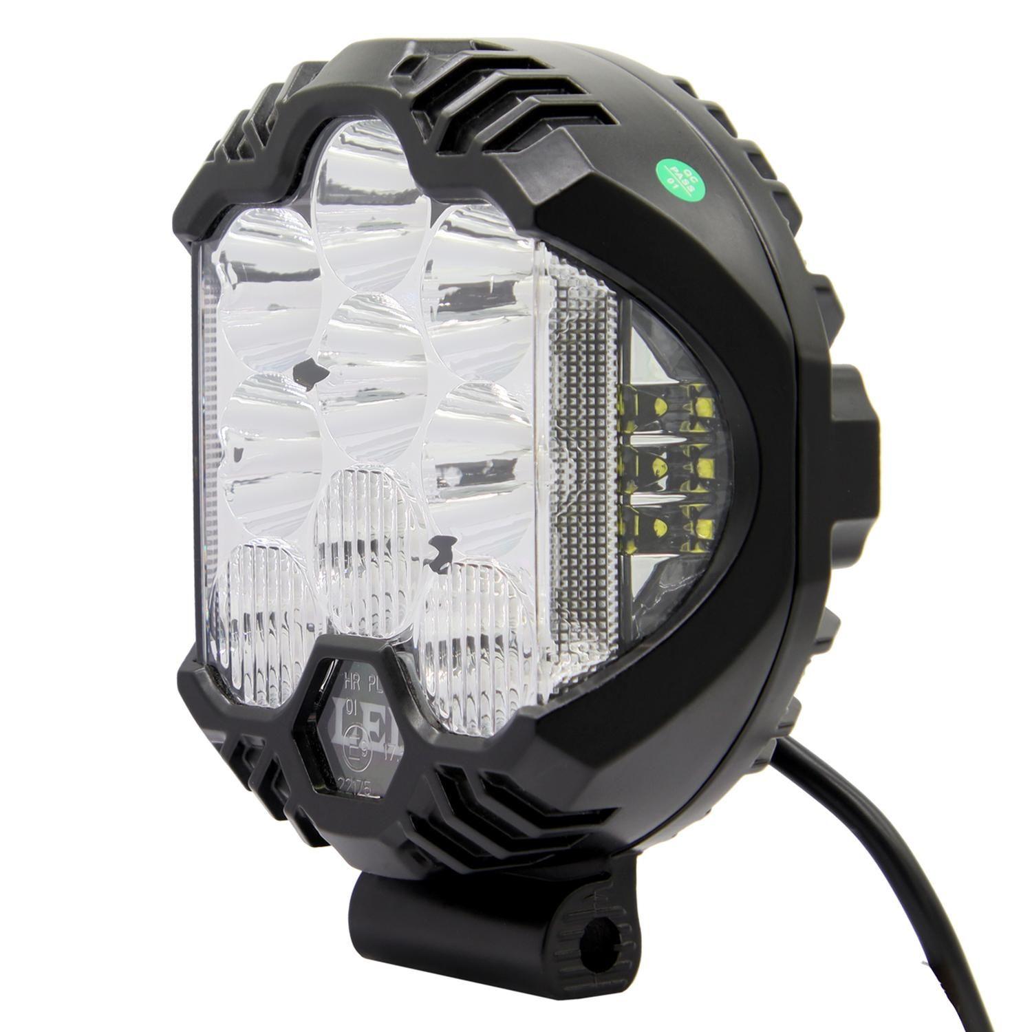 Faro Faena Or 7 Pulgadas 40W Combo Luz Lateral Y Drl Cristal-1