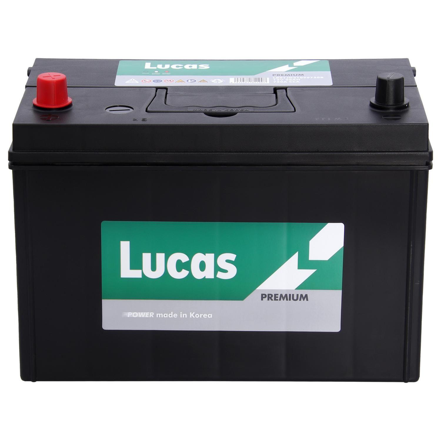 Batería Lucas Premium 90 Amp Positivo Izquierdo Normal-0