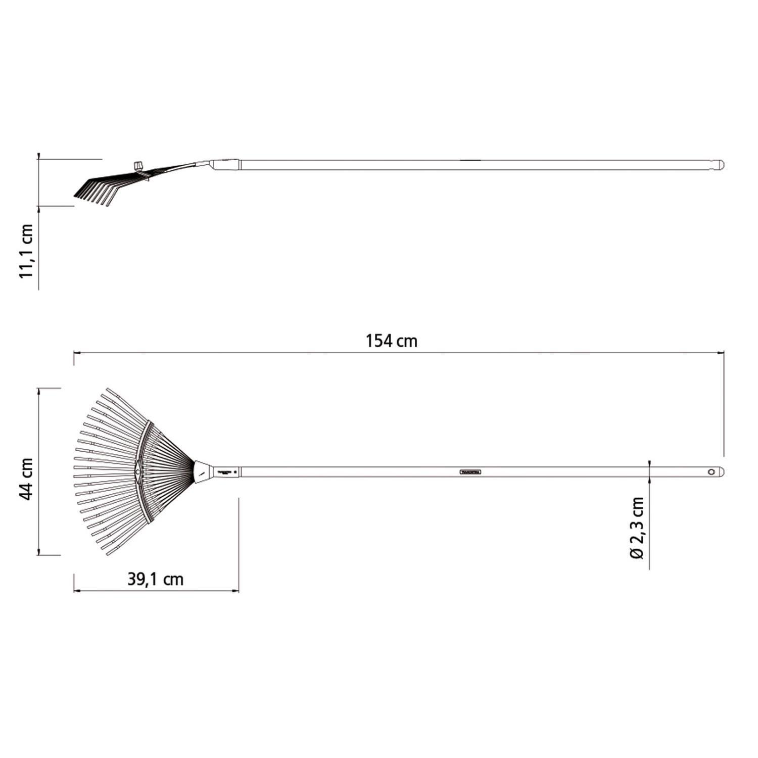 Barre Hoja Regulable 22 Dientes Mango Madera 120Cm-1
