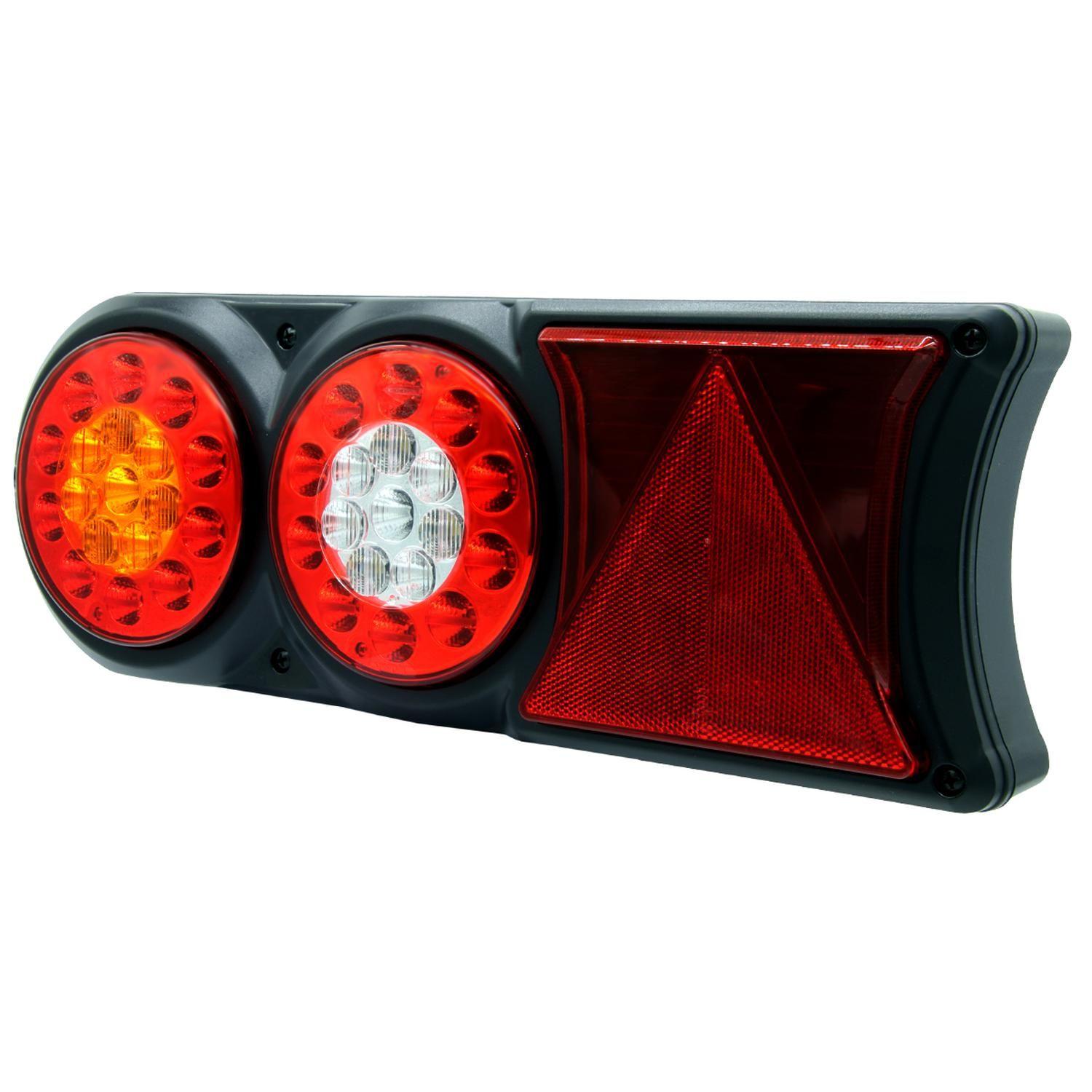 Faro Conjunto Trasero Set Redondo Y Reflectanteor Rojo Izquierdo-1