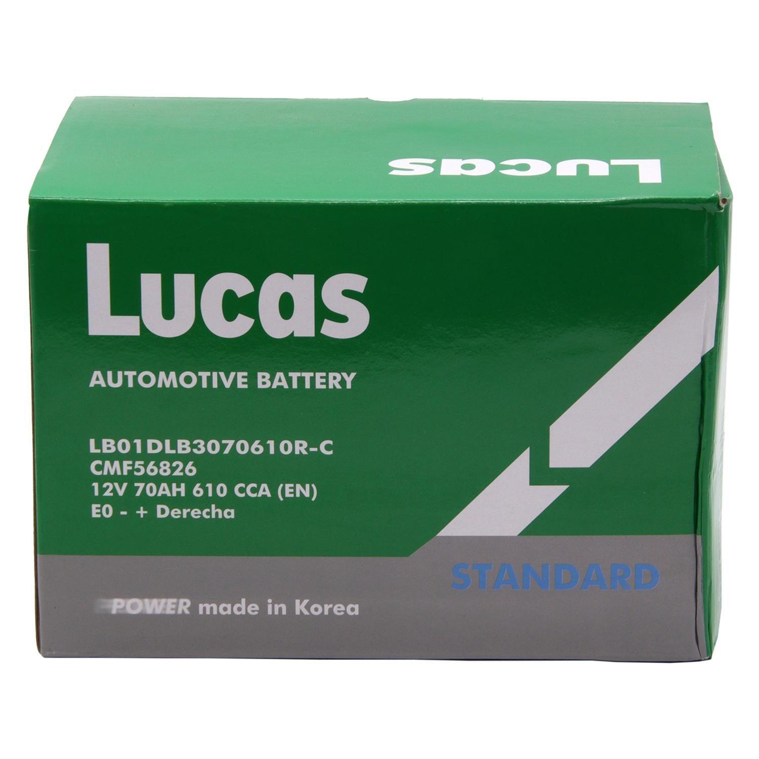 Batería Lucas Premium 70Ah Positivo Derecho Normal-3