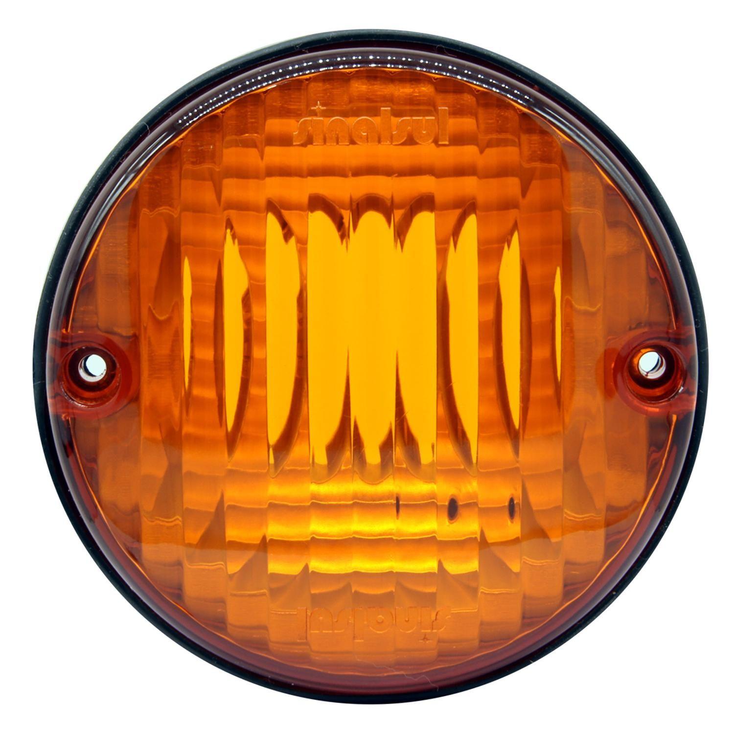 Faro Delimitador Delantero Trasero Bus Brasil 95Mm Ambar-0