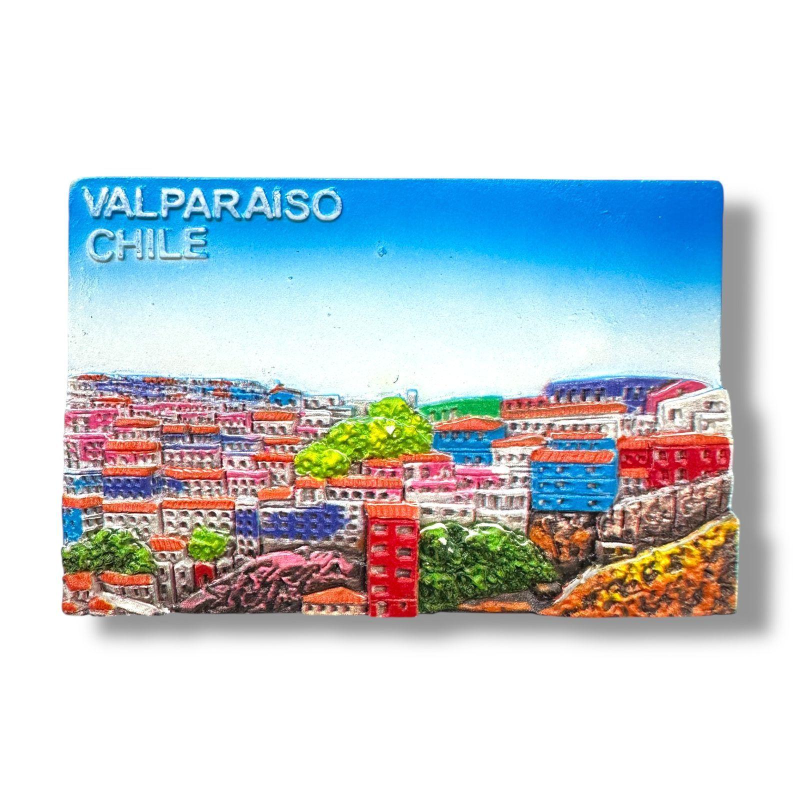 Pack x3 Imanes Refrigerador Decorativo Recuerdo Chile -3