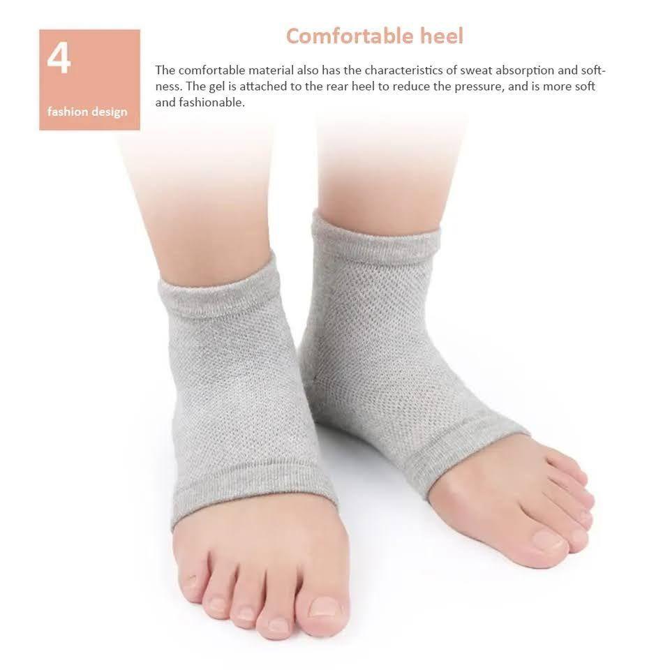 Calcetines Hidratantes Pies Lindos Gel Suavizante Antigrietas Talon-6