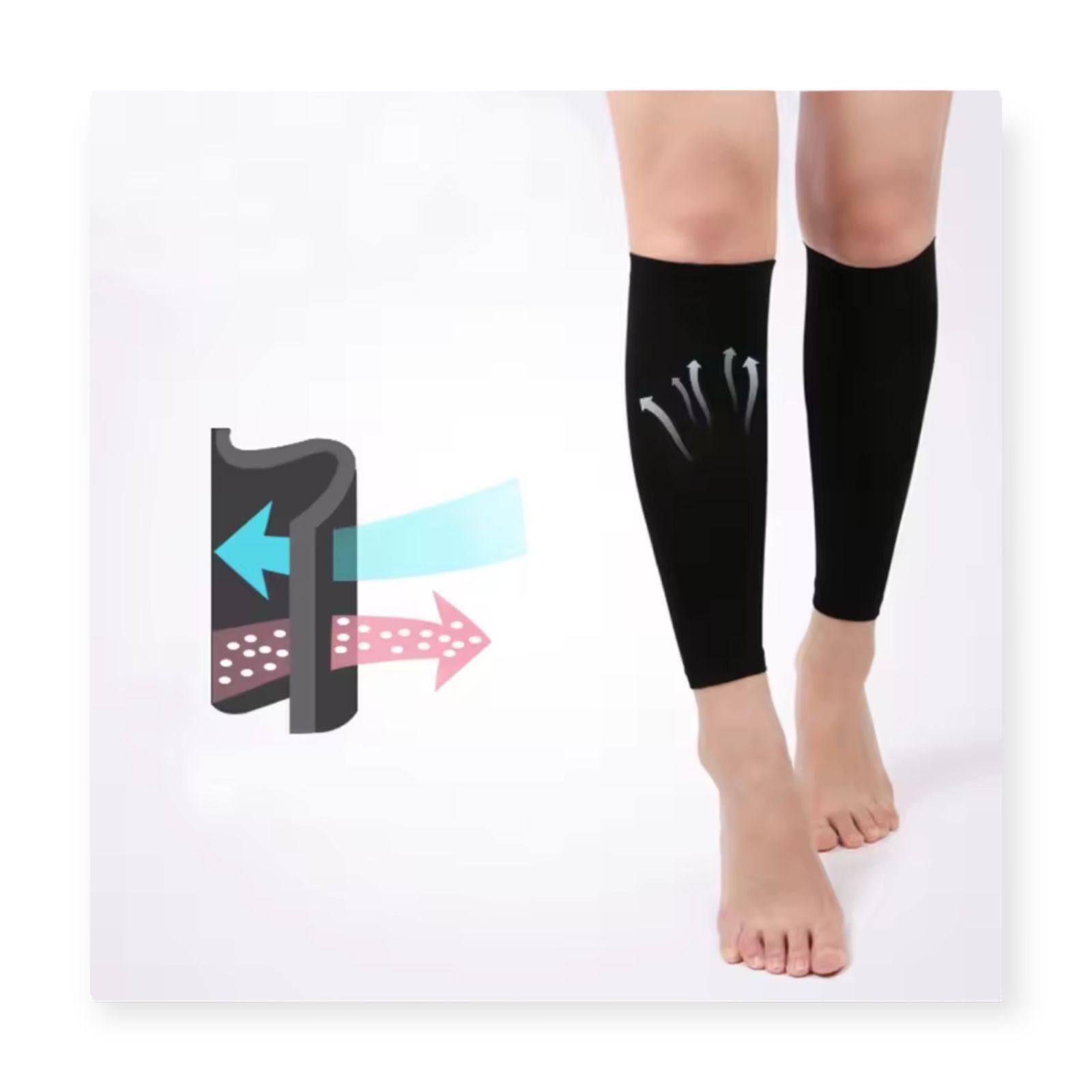 Medias Deportivas Compresion Sin Pie Calcetines Antideslizante 1 Par-5