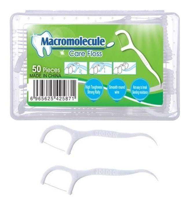 Palillo Hilo Dental Flosser - Limpieza Interdental - 100 Pcs-3