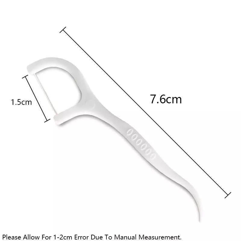 Palillo Hilo Dental Flosser - Limpieza Interdental - 100 Pcs-4