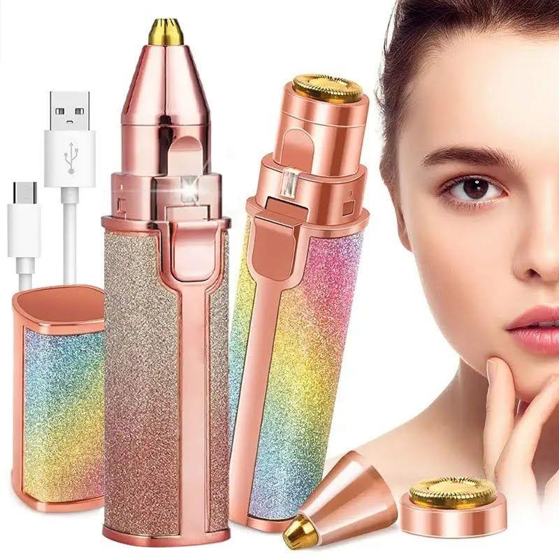 Depilador Facial Cejas Recortador Electrico Portatil Recargable USB -5
