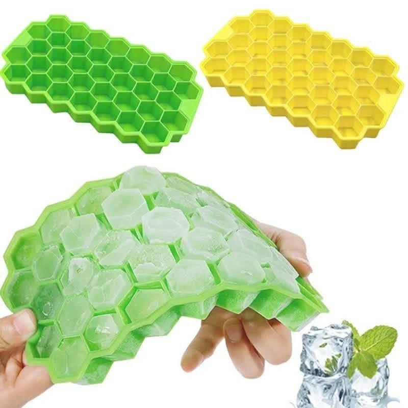 Bandeja Cubetera Silicona Flexible Cubos de Hielo Colmena-3