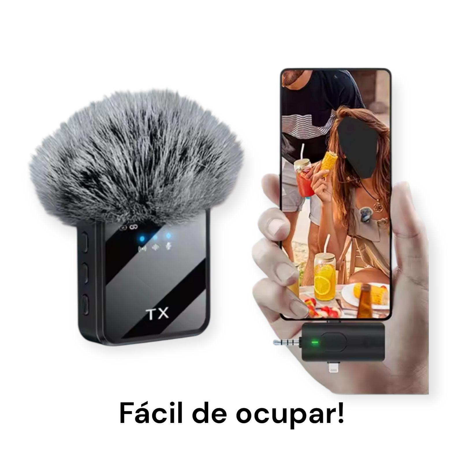 Pack 2 Microfonos Inalambrico Dual Para iPhone Y Android-4