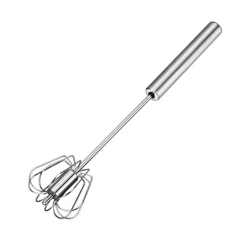 Batidor de Huevos Manual Retractil Espumador Acero Inox.-7