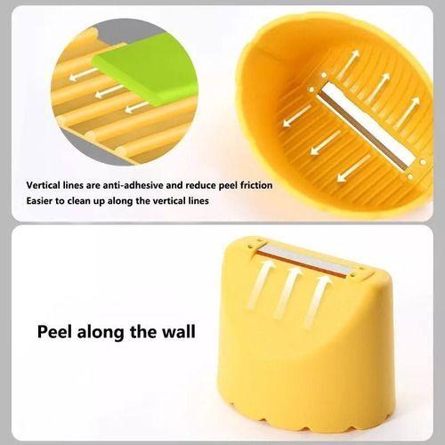Pelador De Verduras Frutas Multiuso Cortador Con Deposito-2