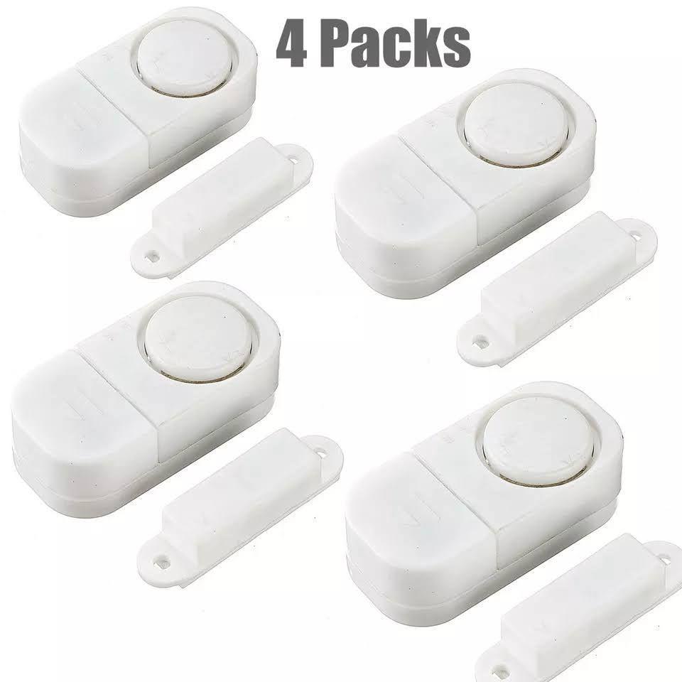 Pack x4 Alarma Sensor Magnetico Para Puertas y Ventanas-2