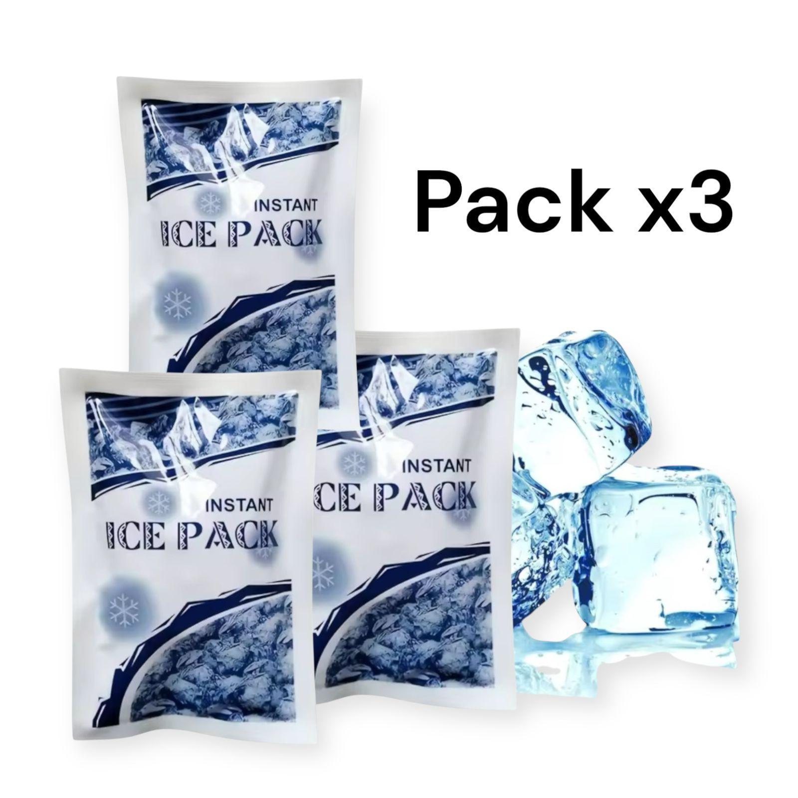Pack x4 Bolsas Hielo Seco Refrigerador Lonchera Terapia-3